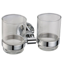 Load image into Gallery viewer, CAE Modern Chrome Double Toothpaste Accessories Holder 9505T06016C