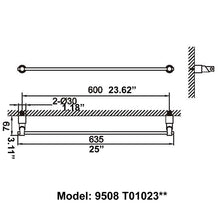 Load image into Gallery viewer, Towel Bar 9508T01023C