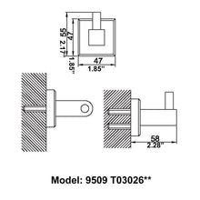 Load image into Gallery viewer, Contemporary Bathroom Towel Hook 9509T03026C