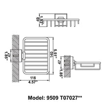 Load image into Gallery viewer, Modern Chrome Bathroom Soap Basket 9509T07027C