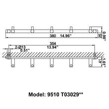 Load image into Gallery viewer, Luxury Bathroom 5-Hooks Towel Hooks 9510T03029C