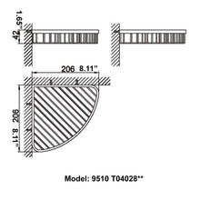 Load image into Gallery viewer, Modern Chrome Bathroom Corner Basket 9510T04028C