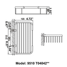 Load image into Gallery viewer, Modern Chrome Bathroom Square Basket 9510T04042C