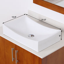 Load image into Gallery viewer, ELITE High Temperature Grade A Ceramic Bathroom Sink With Unique Design 9910