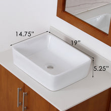 Load image into Gallery viewer, ELITE High Temperature Grade A Ceramic Bathroom Sink With Unique Design 9924