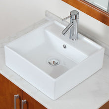 Load image into Gallery viewer, ELITE Ceramic Bathroom Sink With Unique Square Design 9978