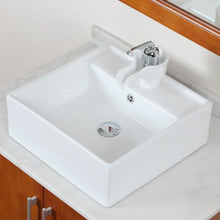 Load image into Gallery viewer, ELITE Ceramic Bathroom Sink With Unique Square Design 9978