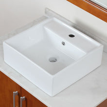 Load image into Gallery viewer, ELITE Ceramic Bathroom Sink With Unique Square Design 9978