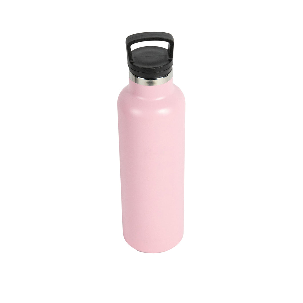 Stainless Steel Water Bottle Assorted Colors. Pink, Hot Pink, and Yellow