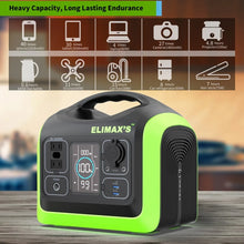 Load image into Gallery viewer, ELIMAX's 600w Portable Solar Power Station