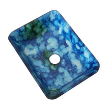 Load image into Gallery viewer, ELITE Rectangle Cloud Style Art Tempered Glass Vessel Sink 1406