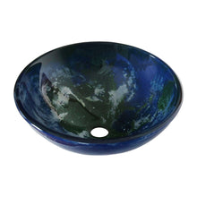 Load image into Gallery viewer, ELITE Earth Pattern Double Layers Tempered Glass Bathroom Sink 1301