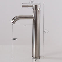 Load image into Gallery viewer, ELITE Satin Nickel Single Handle Bathroom Sink Faucet F371023SN