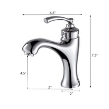 Load image into Gallery viewer, ELITE Luxury Short Chrome Bathroom Lavatory Faucet F662005
