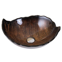 Load image into Gallery viewer, ELITE Autumn Leaves Design Tempered Glass Bathroom Sink Fall