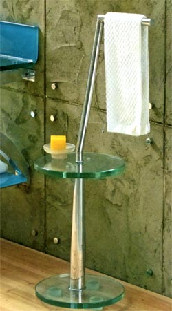 Clear Tempered Glass Towel and Accessories Holder G204C