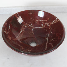 Load image into Gallery viewer, Bathroom Glass Vessel Sink w.Red Rock Pattern GD22B