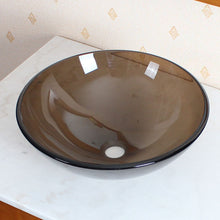 Load image into Gallery viewer, ELITE Natural Clear Brown tempered glass sink GD53