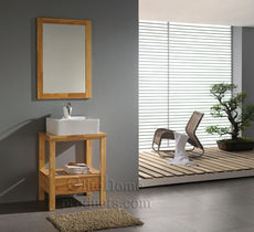 Modern Design Bathroom Vanity W.Natural Color K010