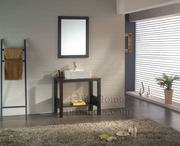 Modern Design Bathroom Vanity W.Black Walnut Color K013