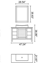 Load image into Gallery viewer, Modern Bathroom Vanity W.Black Walnut Color K036