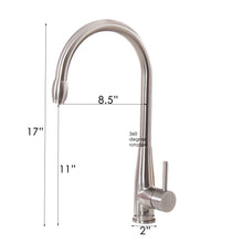 Load image into Gallery viewer, ELITE Satin Nickel Single Handle Kitchen Faucet K15SN