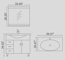 Load image into Gallery viewer, Contemporary Modern BathroomVanity Set KL354
