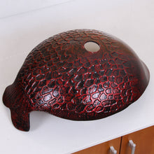 Load image into Gallery viewer, ELITE Mermaid Tempered Glass Bathroom Vessel Sink IVY