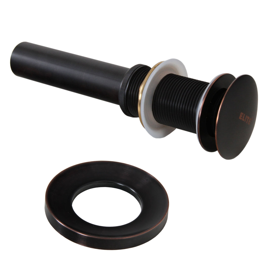 ELITE Oil Rubbed Bronze Pop-Up Drain and Mounting Ring P01008ORB