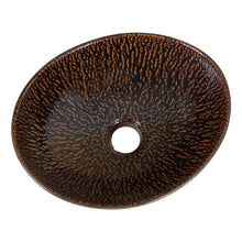Load image into Gallery viewer, ELITE Oval Bronze Glaze Ceramic Bathroom Vessel Sink 1552