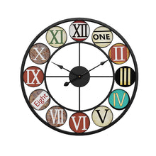 Load image into Gallery viewer, Jeezi Oversized Rustic Wall Clocks for Living Room Decor 20"