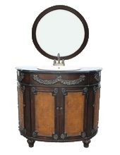 Load image into Gallery viewer, Kaitlyn Vanity W. Galaxy Black Granite Countertop & Mirr FW2090