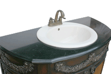 Load image into Gallery viewer, Kaitlyn Vanity W. Galaxy Black Granite Countertop & Mirr FW2090