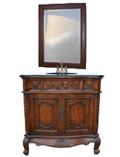 Load image into Gallery viewer, Royal Vanity W. Galaxy Black Granite Countertop FW2091