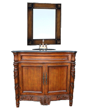 Load image into Gallery viewer, Bathroom Vanity W.Galaxy Black Granite Countertop &amp; Mirr FW2093
