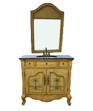 Load image into Gallery viewer, Hawaii Vanity W. Galaxy Black Granite Countertop & Mirro FW2098