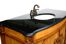 Load image into Gallery viewer, Sunny Vanity W. Galaxy Black Granite Countertop & Mirror FW2089