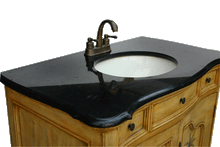 Load image into Gallery viewer, Hawaii Vanity W. Galaxy Black Granite Countertop & Mirro FW2098