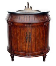 Load image into Gallery viewer, Bathroom Vanity W.Galaxy Black Granite Countertop & Mirror FW2100