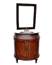 Load image into Gallery viewer, Bathroom Vanity W.Galaxy Black Granite Countertop & Mirror FW2100