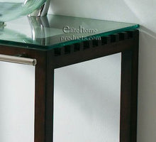 Load image into Gallery viewer, Modern Clear Tempered Glass Vanity Set w. Chrome Waterfal FW2136