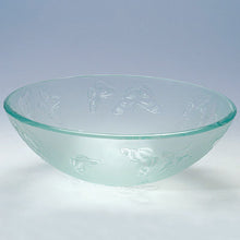 Load image into Gallery viewer, Butterfly Engraved Tempered Vessel Glass sink GD42