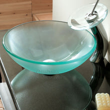 Load image into Gallery viewer, ELITE Tempered Frosted Glass Bathroom Sink GD08