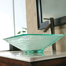 Load image into Gallery viewer, ELITE Unique Square Tempered Glass Vessel Sink GD59