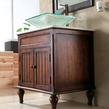 Load image into Gallery viewer, ELITE Unique Square Tempered Glass Vessel Sink GD59