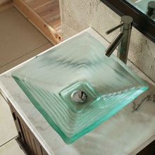 Load image into Gallery viewer, ELITE Unique Square Tempered Glass Vessel Sink GD59