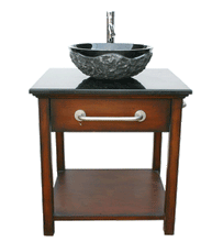 Load image into Gallery viewer, Imperial Flower Rocky Stone Sink GDS59