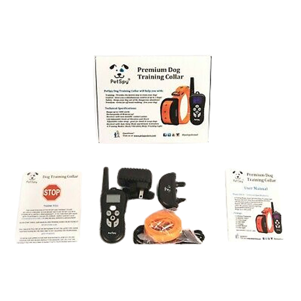 PetTech Remote Controlled Dog Training Collar Rechargeable Waterproof Elite Home Products