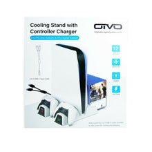 Load image into Gallery viewer, PS5 Cooling Stand with Charging Station and Suction Cooling Fan,Dual Controller
