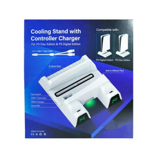 Load image into Gallery viewer, PS5 Cooling Stand with Charging Station and Suction Cooling Fan,Dual Controller